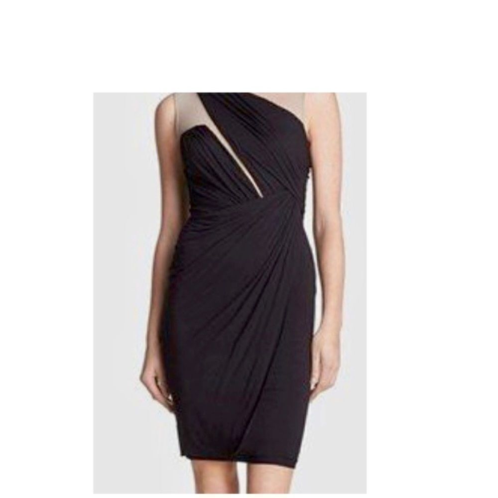 Elegant Black One-Shoulder Dress